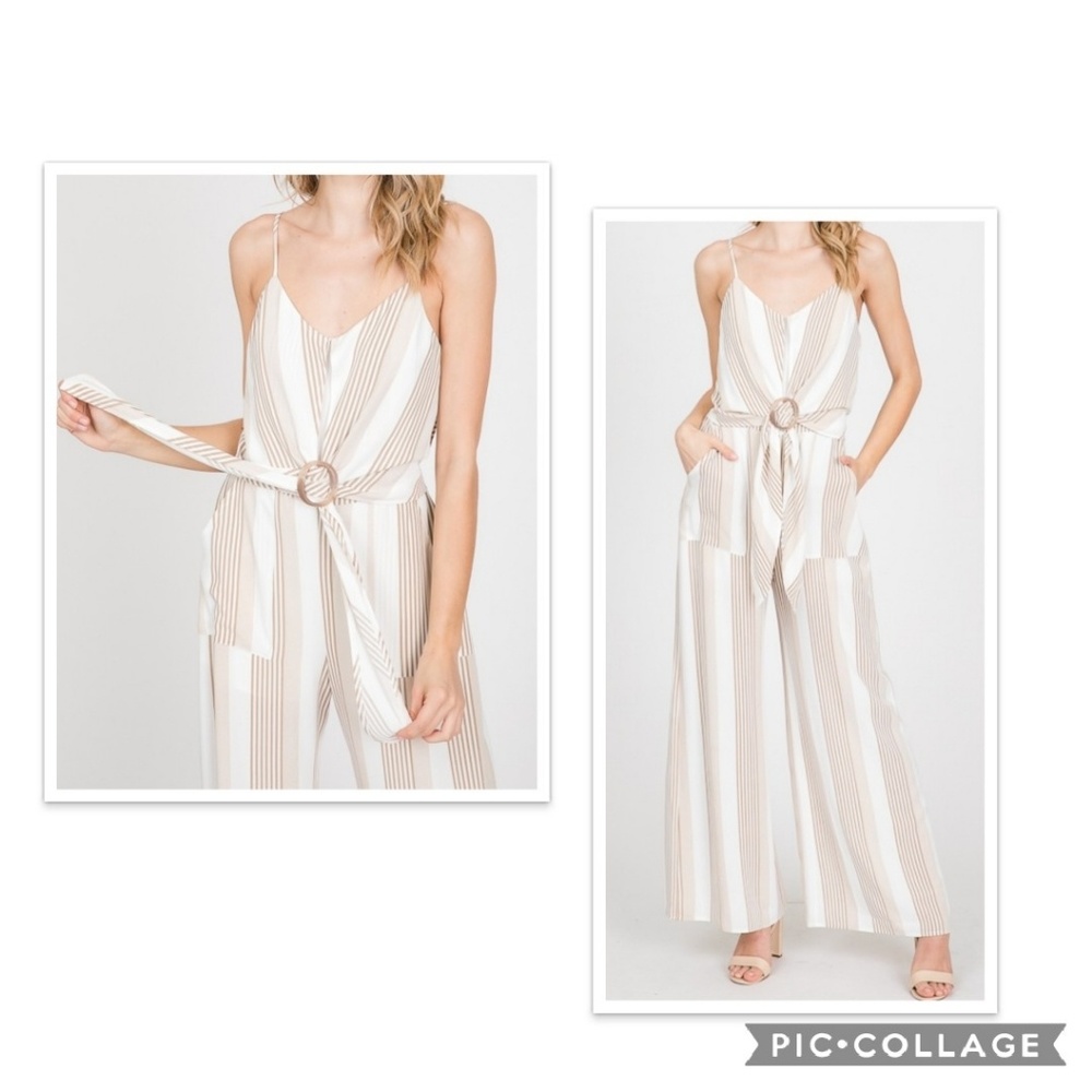 Belted Stripe Jumpsuit
💕